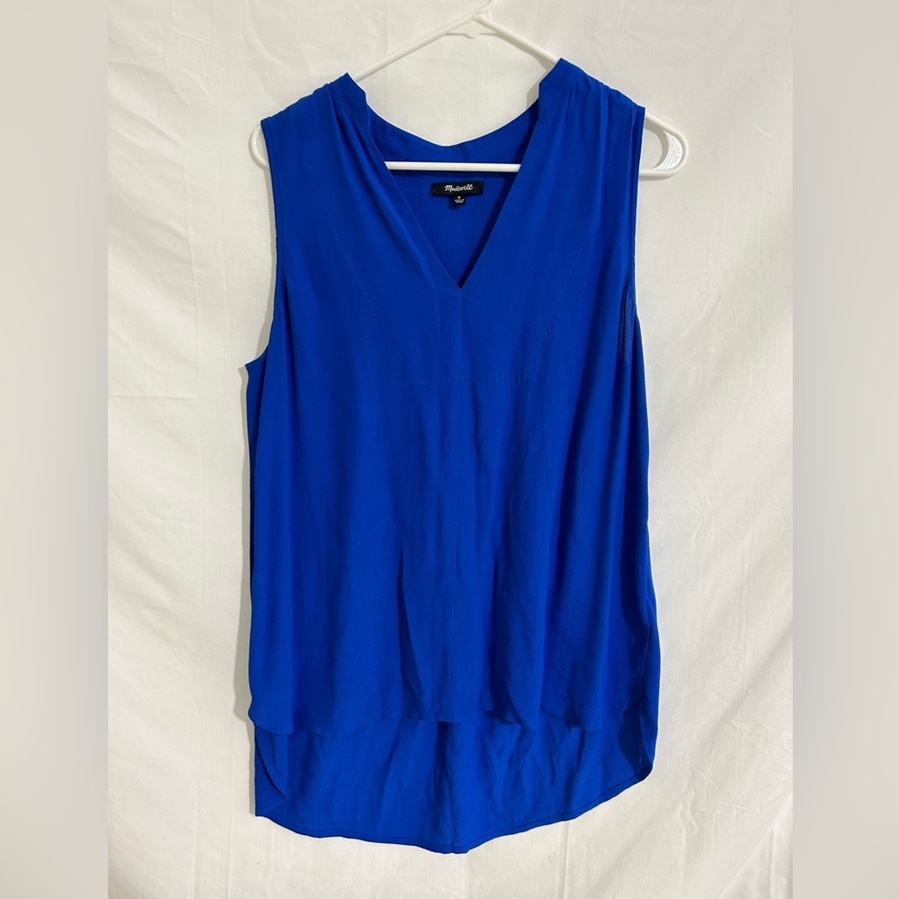 Madewell Inlet Popover Tank Top Royal Blue Size‎ Medium